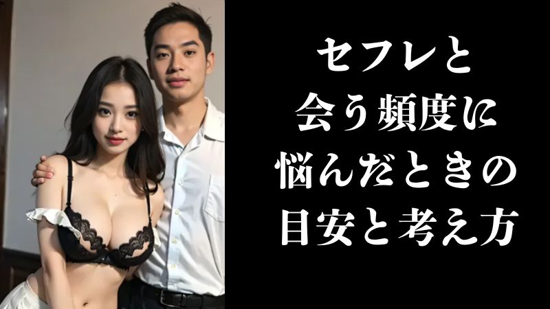 セフレと会う頻度に悩んだときの目安と考え方